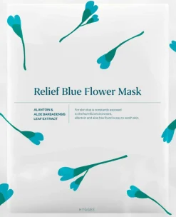 BLUE FLOWER RELIEF FLOWER MASK