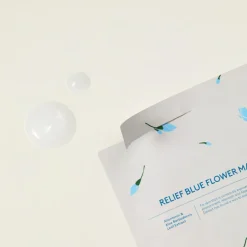 BLUE FLOWER RELIEF FLOWER MASK
