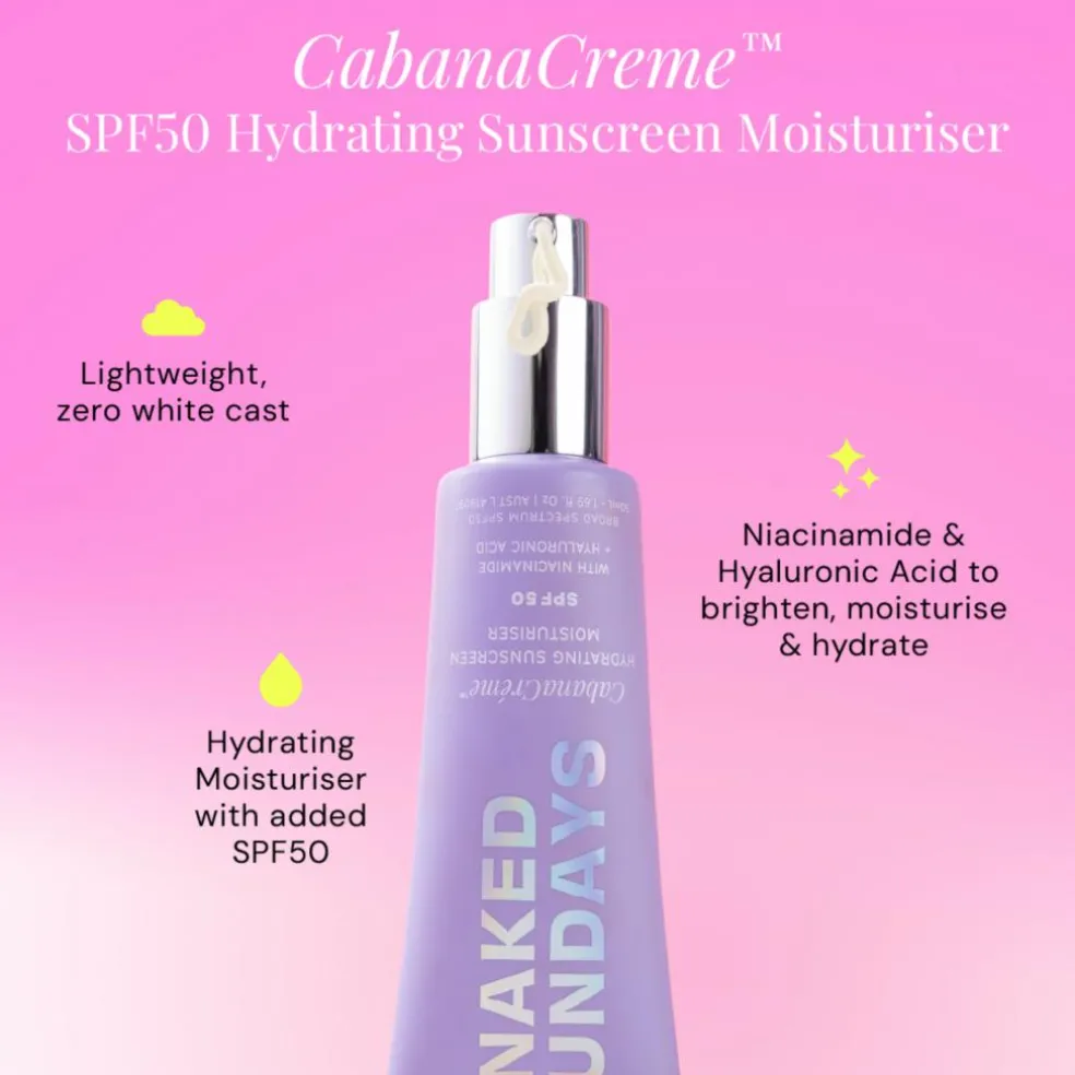 CabanaCreme Daily Sunscreen Moisturizer SPF 50