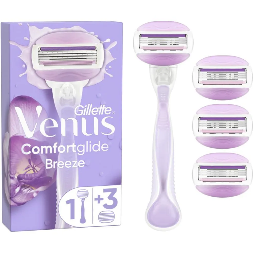 Comfortglide Breeze Barberskraber + 3 Barberblade