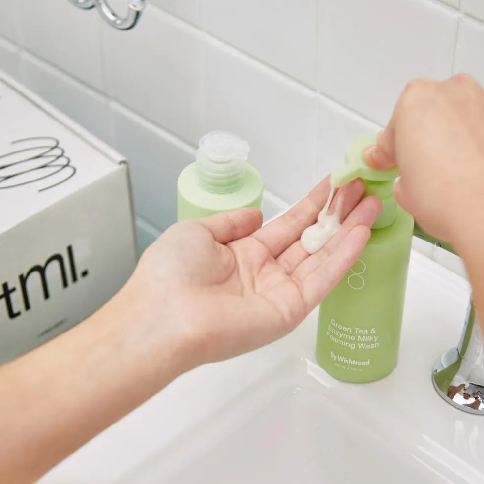 Green Tea & Enzyme Milky Foaming Wash