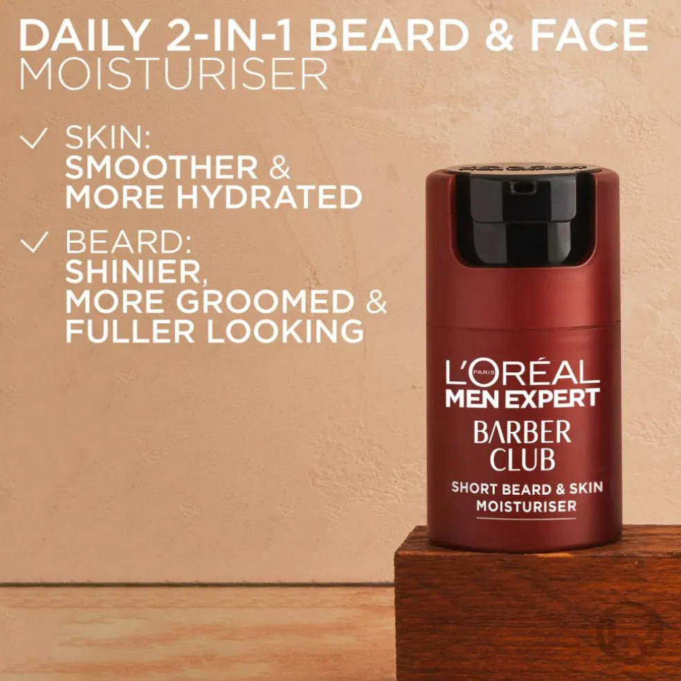 Men Expert, Barber Club, Moisturizer for face and beard