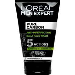 Men Expert Face Cleansing Gel Pure Charcoal Wash