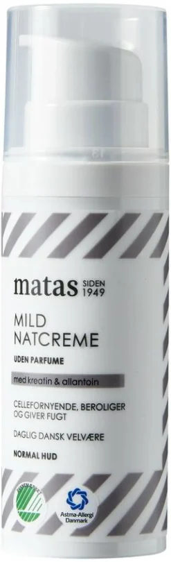 Mild Natcreme til Normal Hud Uden Parfume