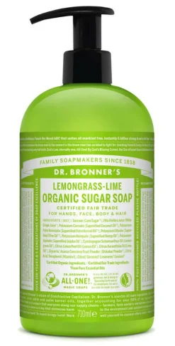 Organic Sugar Soap Lemongrass Lime