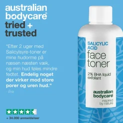 Salicylic acid face toner - 2% BHA exfoliant