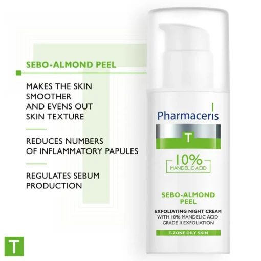 Sebo-Almond Peel 10% Mandelic Acid Exfoliating Night Cream ...