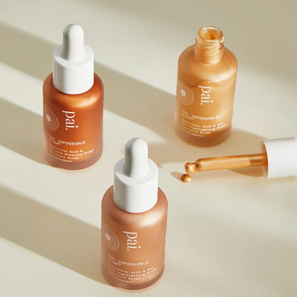 The Impossible Glow highlighting drops - champagne