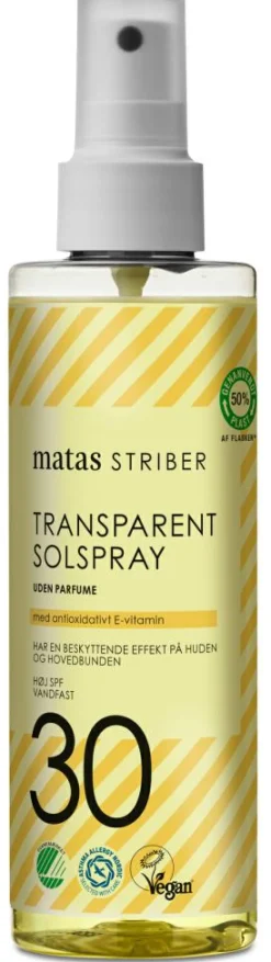 Transparent Solspray SPF 30 Uden Parfume